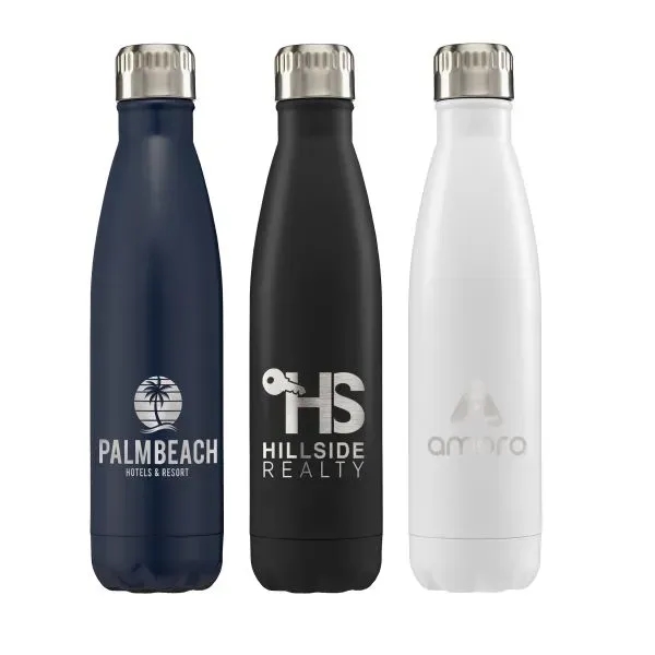 Ibiza - 17 oz. Double-Wall Stainless Bottle - Laser - Ibiza - 17 oz. Double-Wall Stainless Bottle - Laser - Image 0 of 3