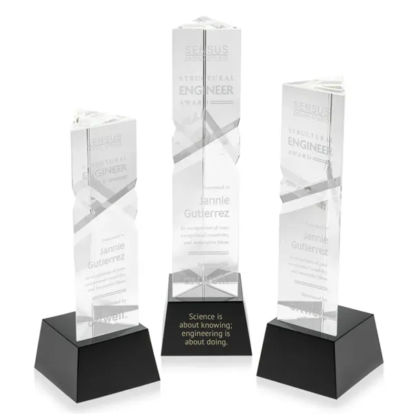 Oakham Award on Robson Base - Black