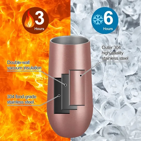 10 Oz Stemless Champagne Flute - 10 Oz Stemless Champagne Flute - Image 1 of 10