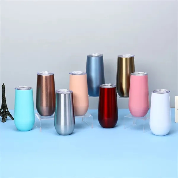 10 Oz Stemless Champagne Flute - 10 Oz Stemless Champagne Flute - Image 10 of 10