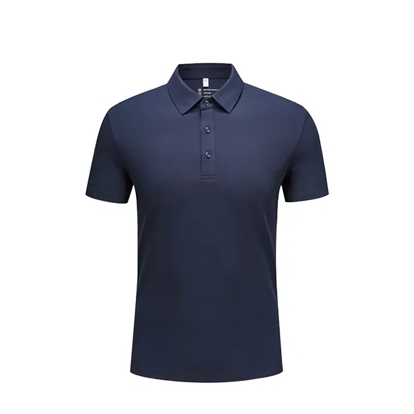 Custom Logo Short Sleeved Polo T-Shirt - Custom Logo Short Sleeved Polo T-Shirt - Image 3 of 8