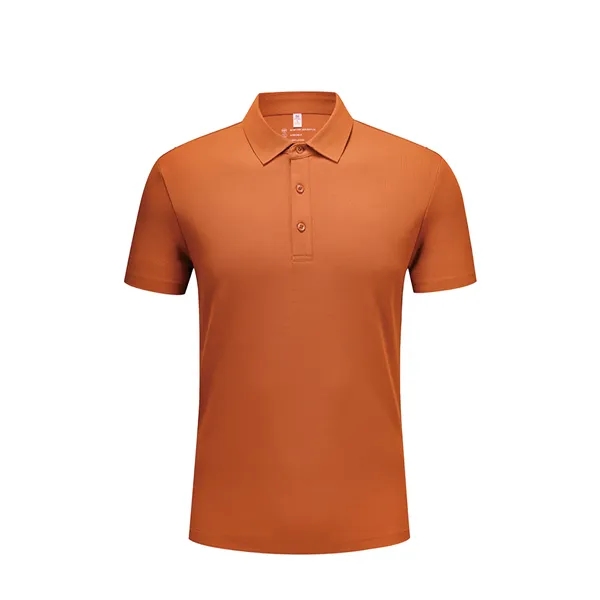 Custom Logo Short Sleeved Polo T-Shirt - Custom Logo Short Sleeved Polo T-Shirt - Image 7 of 8