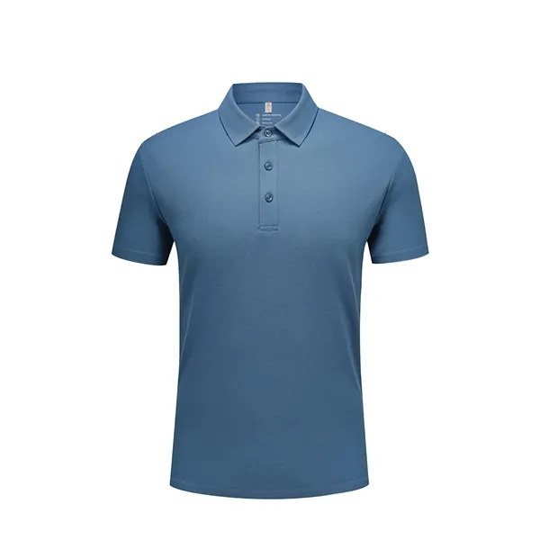 Custom Logo Short Sleeved Polo T-Shirt - Custom Logo Short Sleeved Polo T-Shirt - Image 8 of 8