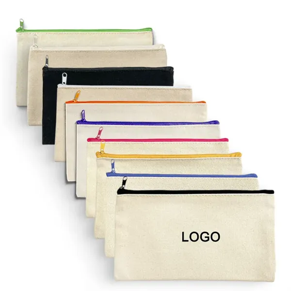 Zipper Canvas Pencil Case - Zipper Canvas Pencil Case - Image 0 of 4