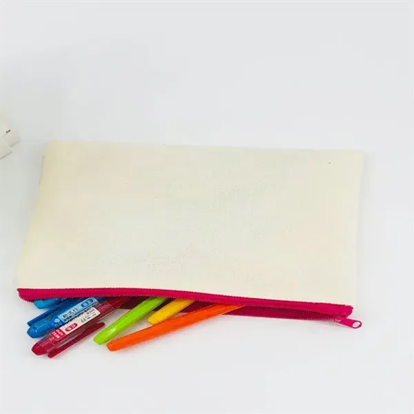 Zipper Canvas Pencil Case - Zipper Canvas Pencil Case - Image 1 of 4