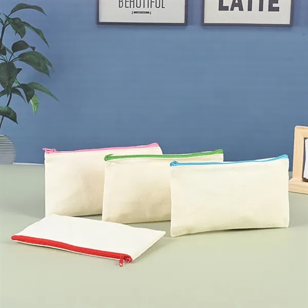 Zipper Canvas Pencil Case - Zipper Canvas Pencil Case - Image 4 of 4