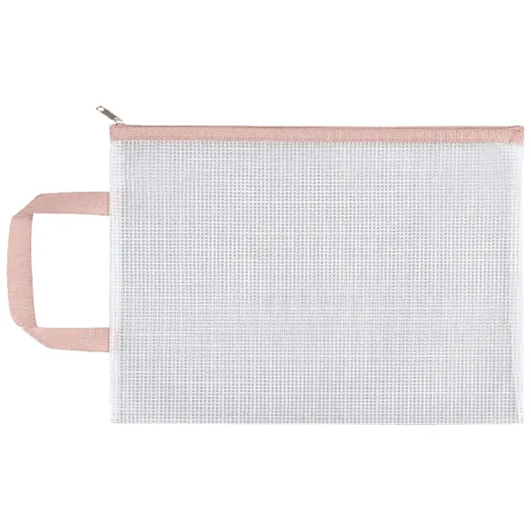 A4 Handheld Mesh Zipper Pouch - A4 Handheld Mesh Zipper Pouch - Image 1 of 3