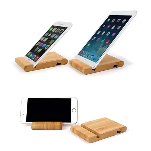 Bamboo Wood Single Tier Cell Phone Holder - Bamboo Wood Single Tier Cell Phone Holder - Image 3 of 3