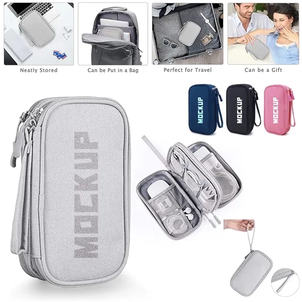 Waterproof Travel Cable Organizer Pouch - Waterproof Travel Cable Organizer Pouch - Image 0 of 4