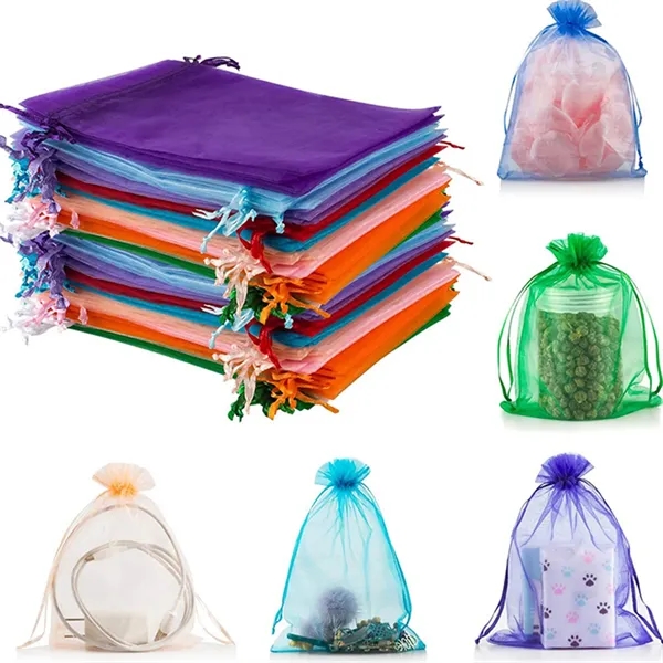 Mesh Drawstring Organza Gift Bag - Mesh Drawstring Organza Gift Bag - Image 0 of 3