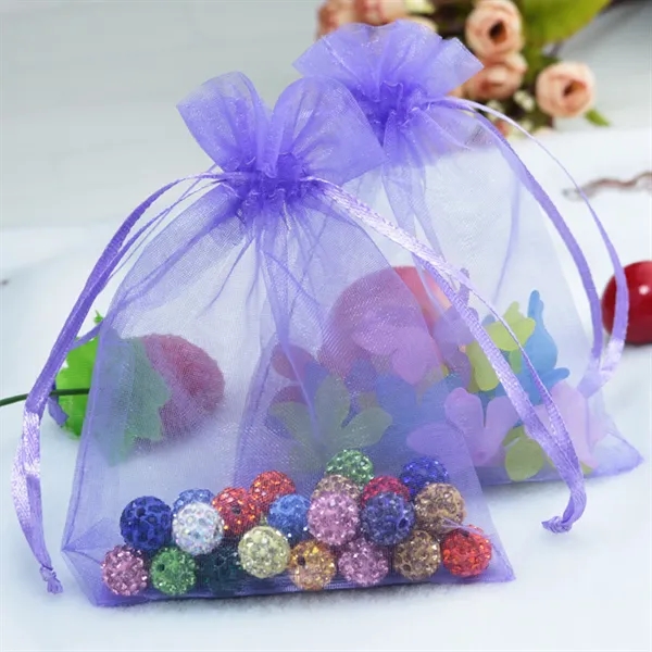 Mesh Drawstring Organza Gift Bag - Mesh Drawstring Organza Gift Bag - Image 3 of 3