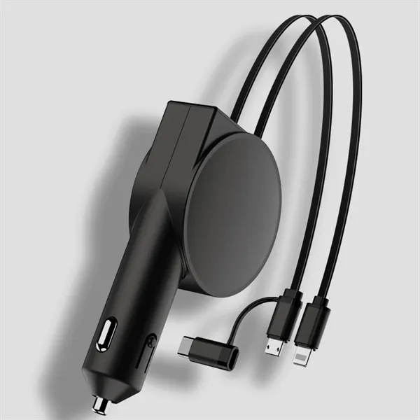 Retractable Fast Car Phone Charger - Retractable Fast Car Phone Charger - Image 1 of 2