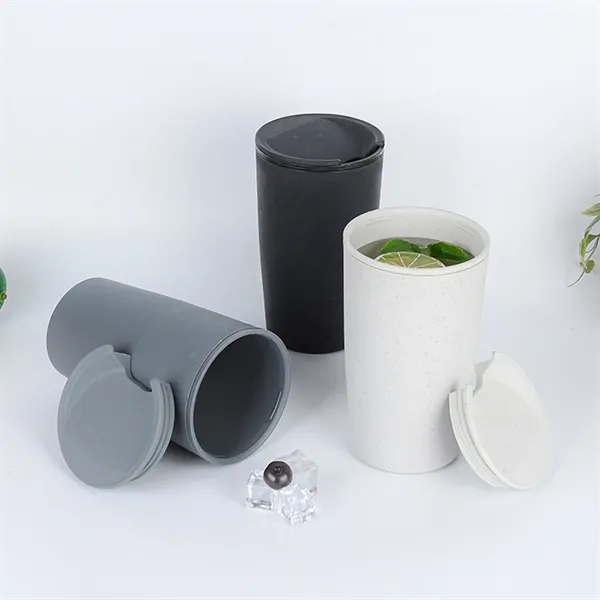 Eco Wheat Straw Coffee Mug Cup w/ Lid - Eco Wheat Straw Coffee Mug Cup w/ Lid - Image 1 of 4