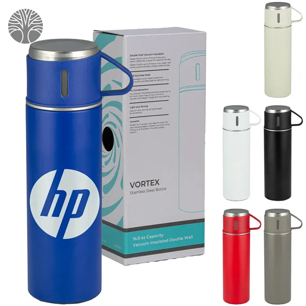 16.9 Oz Recycled Double-wall Stainless Tumbler - 16.9 Oz Recycled Double-wall Stainless Tumbler - Image 0 of 6