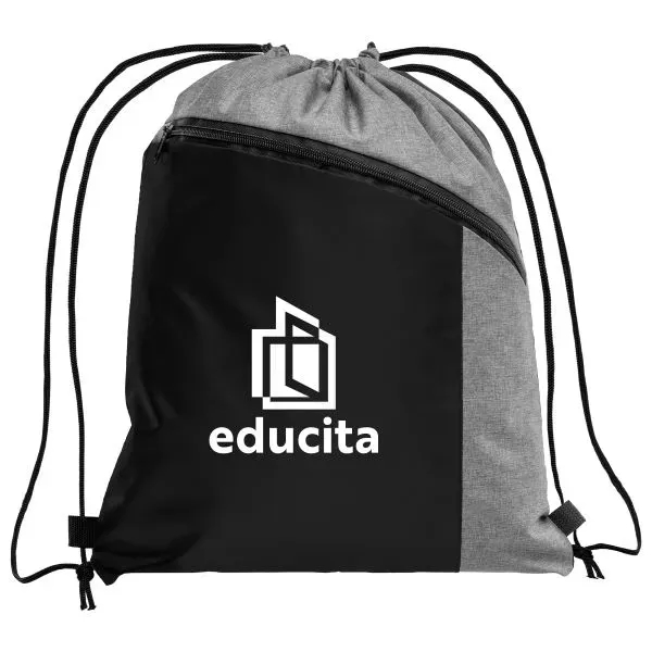 Geneva Drawstring Backpack - 210D Polyester - Geneva Drawstring Backpack - 210D Polyester - Image 3 of 4