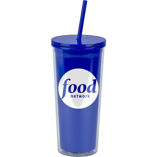 24 Oz Recycled Double-wall Plastic Tumbler - 24 Oz Recycled Double-wall Plastic Tumbler - Image 1 of 5