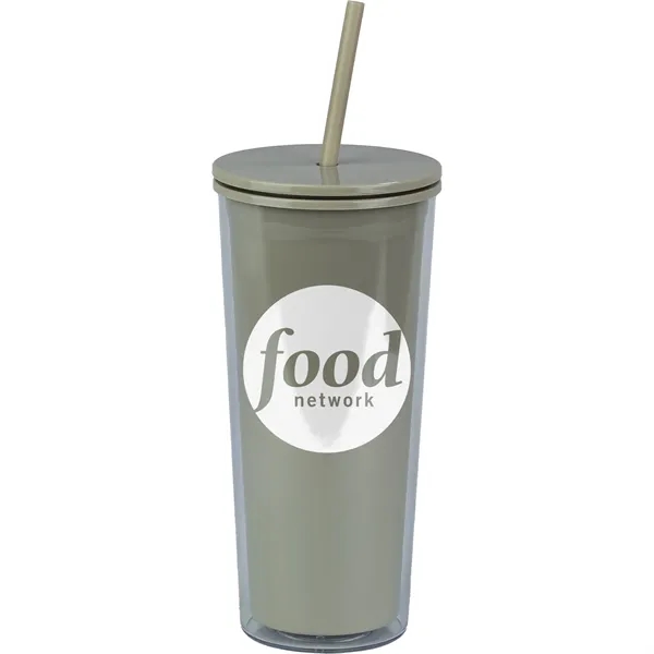 24 Oz Recycled Double-wall Plastic Tumbler - 24 Oz Recycled Double-wall Plastic Tumbler - Image 3 of 5