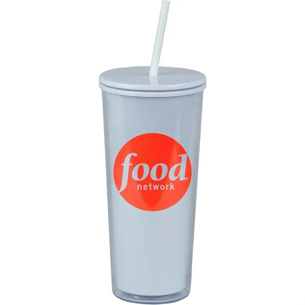 24 Oz Recycled Double-wall Plastic Tumbler - 24 Oz Recycled Double-wall Plastic Tumbler - Image 5 of 5