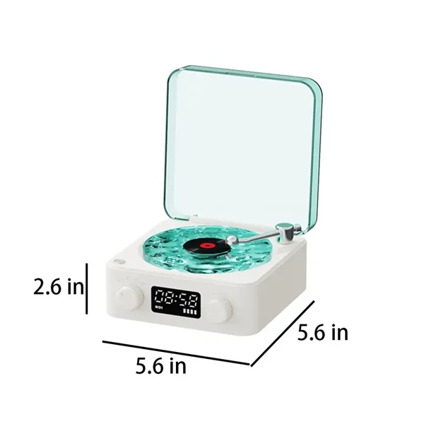 Christmas Waves Vinyl Player Speaker Ambient Light Clock - Christmas Waves Vinyl Player Speaker Ambient Light Clock - Image 1 of 12