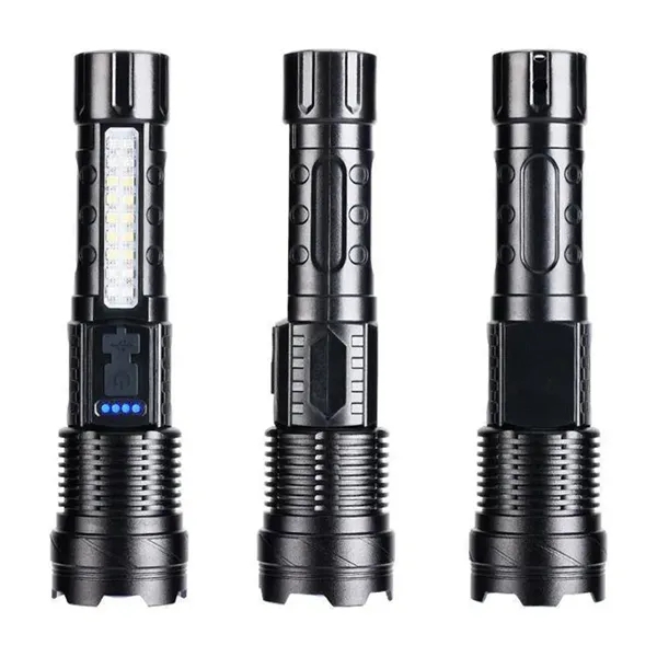 COB Extremely Bright Rechargeable Torch w/ Zoom Flashlights - COB Extremely Bright Rechargeable Torch w/ Zoom Flashlights - Image 9 of 10
