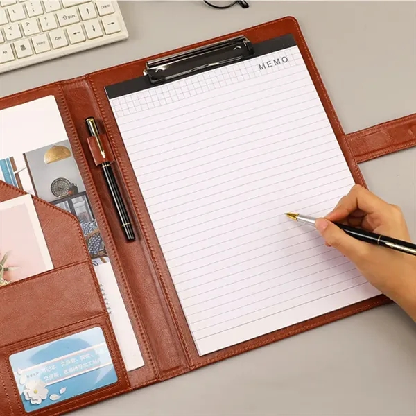 A4 Business Versatile Padfolio with Magnetic Buckle - A4 Business Versatile Padfolio with Magnetic Buckle - Image 3 of 8