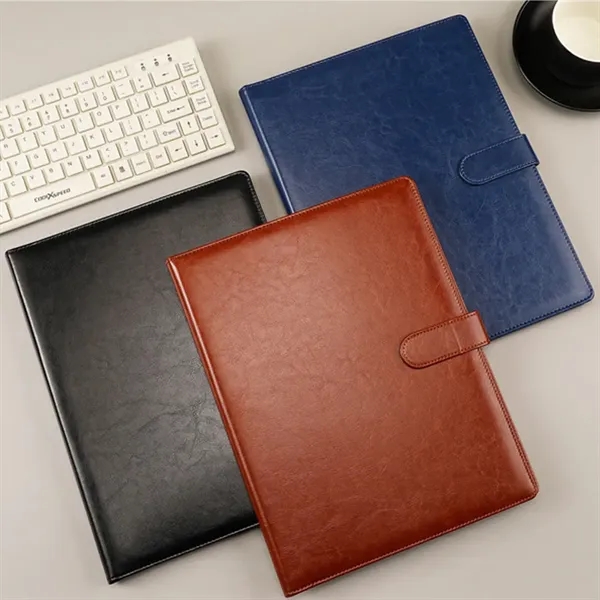 A4 Business Versatile Padfolio with Magnetic Buckle - A4 Business Versatile Padfolio with Magnetic Buckle - Image 2 of 8