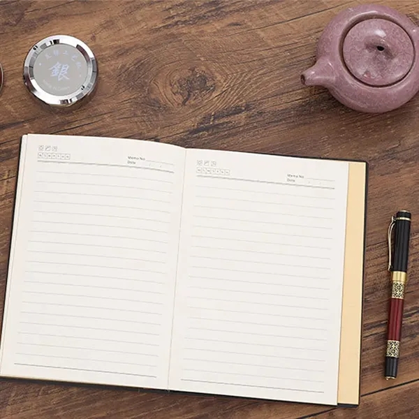A5 Wooden Journal Notebook Pen Gift Box - A5 Wooden Journal Notebook Pen Gift Box - Image 3 of 6