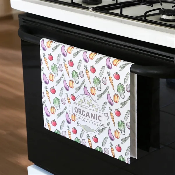 Sublimated RPET Kitchen Tea Towel - Sublimated RPET Kitchen Tea Towel - Image 1 of 4