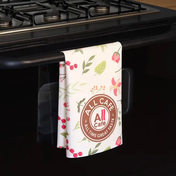 Sublimated RPET Kitchen Tea Towel - Sublimated RPET Kitchen Tea Towel - Image 2 of 4