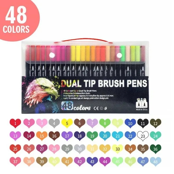 48 Colors Dual Tip Markers - 48 Colors Dual Tip Markers - Image 0 of 4