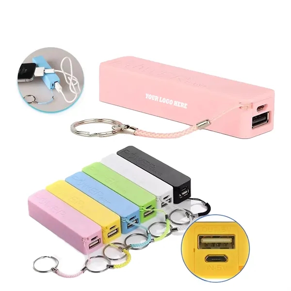 1200mAh Mini Charger with Key Chain Emergency Power Bank - 1200mAh Mini Charger with Key Chain Emergency Power Bank - Image 0 of 6
