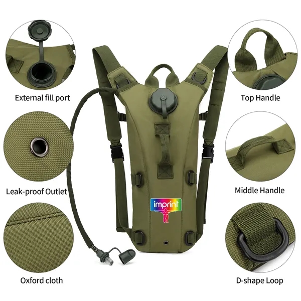 Hydration Pack Backpack with 3L Bladder - Hydration Pack Backpack with 3L Bladder - Image 4 of 7