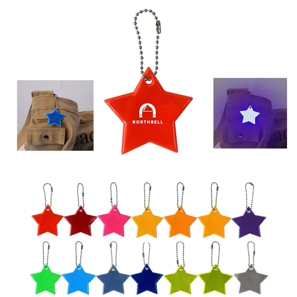 Star Shaped Safety Reflector Pendant - Star Shaped Safety Reflector Pendant - Image 0 of 14
