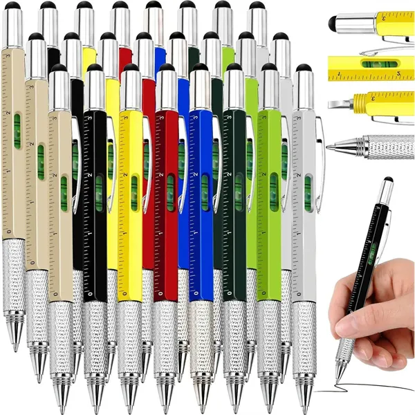 6 in 1 Multifunctional Metal Ballpoint Pen - 6 in 1 Multifunctional Metal Ballpoint Pen - Image 3 of 3