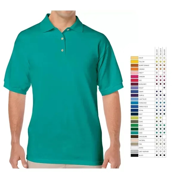 Men's Short Sleeve Egyptian Cotton Pique Polo - Men's Short Sleeve Egyptian Cotton Pique Polo - Image 0 of 15