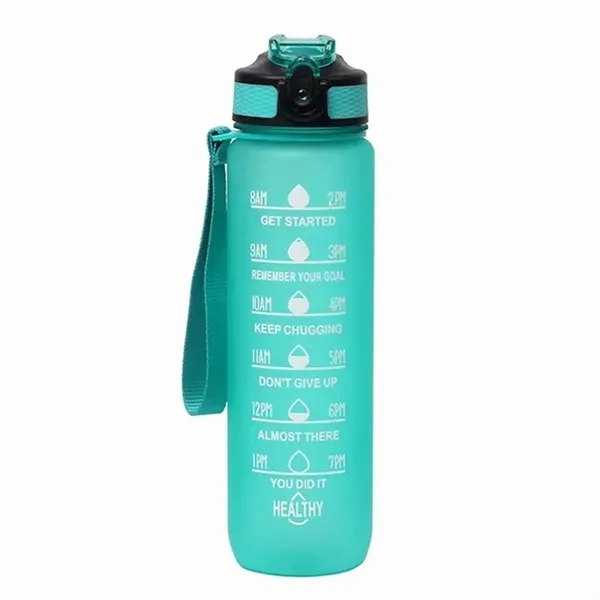 Custom 32OZ/1000MLMotivational Water Bottle With Time Marker