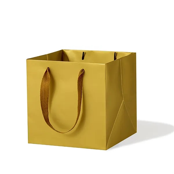 Square Kraft Paper Euro Tote Shopping Bag MOQ50 - Square Kraft Paper Euro Tote Shopping Bag MOQ50 - Image 5 of 7