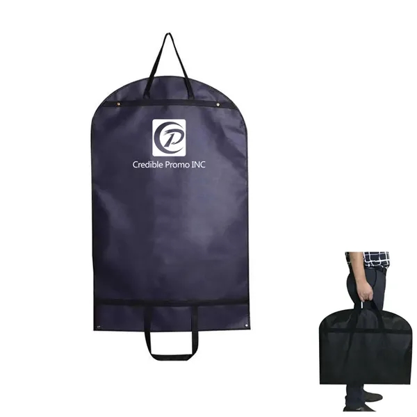 Custom Logo Foldable Non-Woven Suit Cover Bag - Custom Logo Foldable Non-Woven Suit Cover Bag - Image 0 of 5