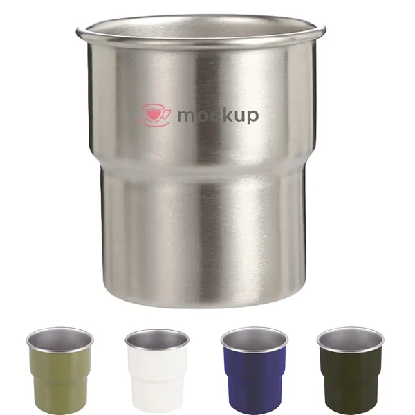 300ml Stainless Steel Mini Double Layer Mug Cup - 300ml Stainless Steel Mini Double Layer Mug Cup - Image 0 of 6