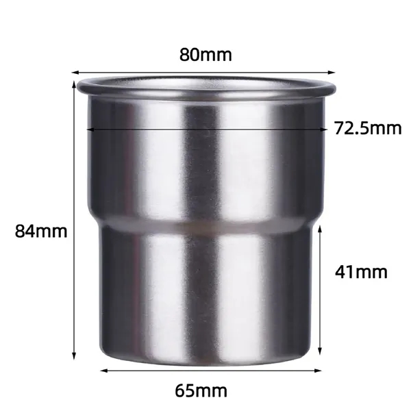 300ml Stainless Steel Mini Double Layer Mug Cup - 300ml Stainless Steel Mini Double Layer Mug Cup - Image 6 of 6