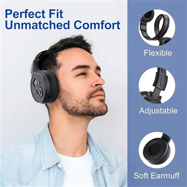 F4 Rechargeable And Portable Personal FM Radio Headphones - F4 Rechargeable And Portable Personal FM Radio Headphones - Image 4 of 4