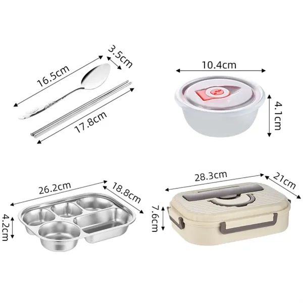 Lunchable Food Container With Utensils - Lunchable Food Container With Utensils - Image 1 of 4
