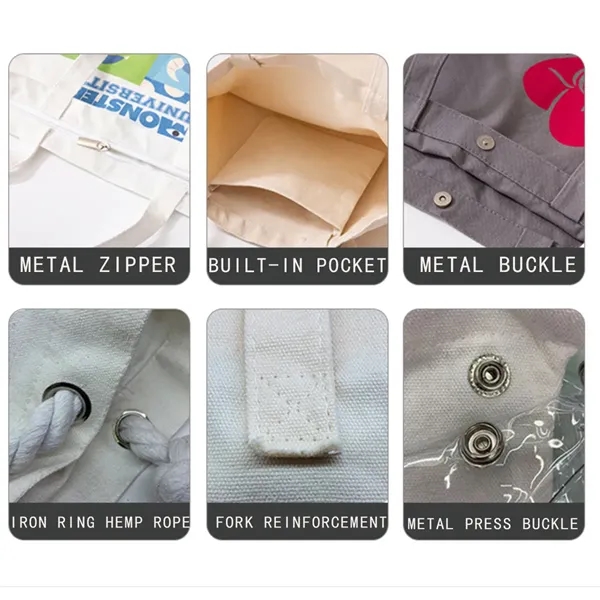 Eco-Friendly Shopping Canvas Bag - Eco-Friendly Shopping Canvas Bag - Image 3 of 4