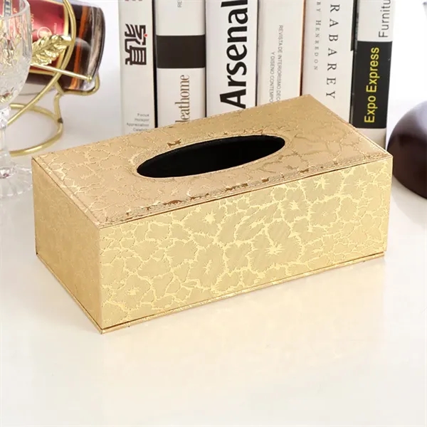 PU Leather Facial Tissue Box Holder - PU Leather Facial Tissue Box Holder - Image 7 of 10