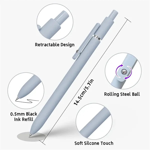 Silicone 0.5mm Black Ink Pen - Silicone 0.5mm Black Ink Pen - Image 2 of 4