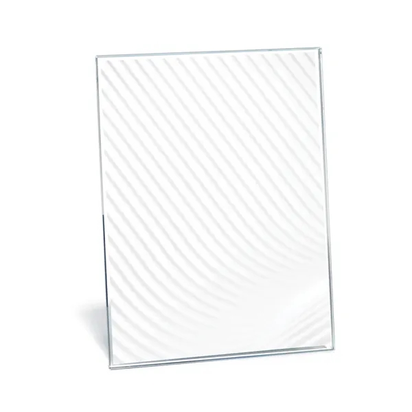 Clear Digi-Color Glass Plaque with Easel