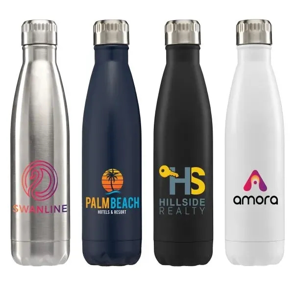 Ibiza - 17oz. Double Wall Stainless Bottle - Full Color - Ibiza - 17oz. Double Wall Stainless Bottle - Full Color - Image 0 of 7