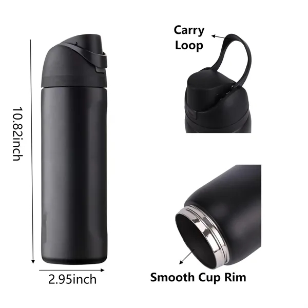 24 OZ Insulated Stainless Steel Water Bottle - 24 OZ Insulated Stainless Steel Water Bottle - Image 3 of 4