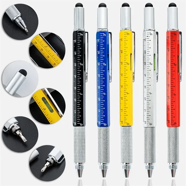 6 In 1 Multi Tech Tool Pen - 6 In 1 Multi Tech Tool Pen - Image 1 of 4
