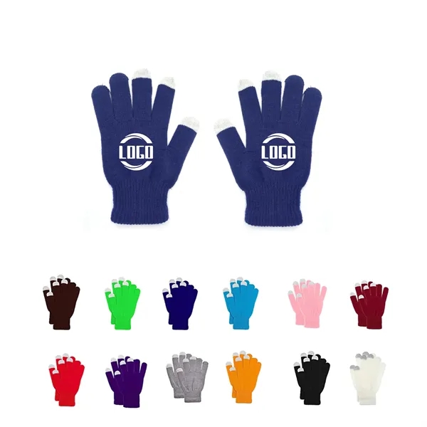 Acrylic Knit Touchscreen Gloves - Acrylic Knit Touchscreen Gloves - Image 0 of 0